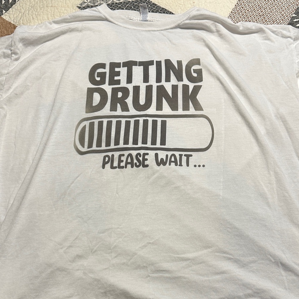 White Graphic Men's Shirt